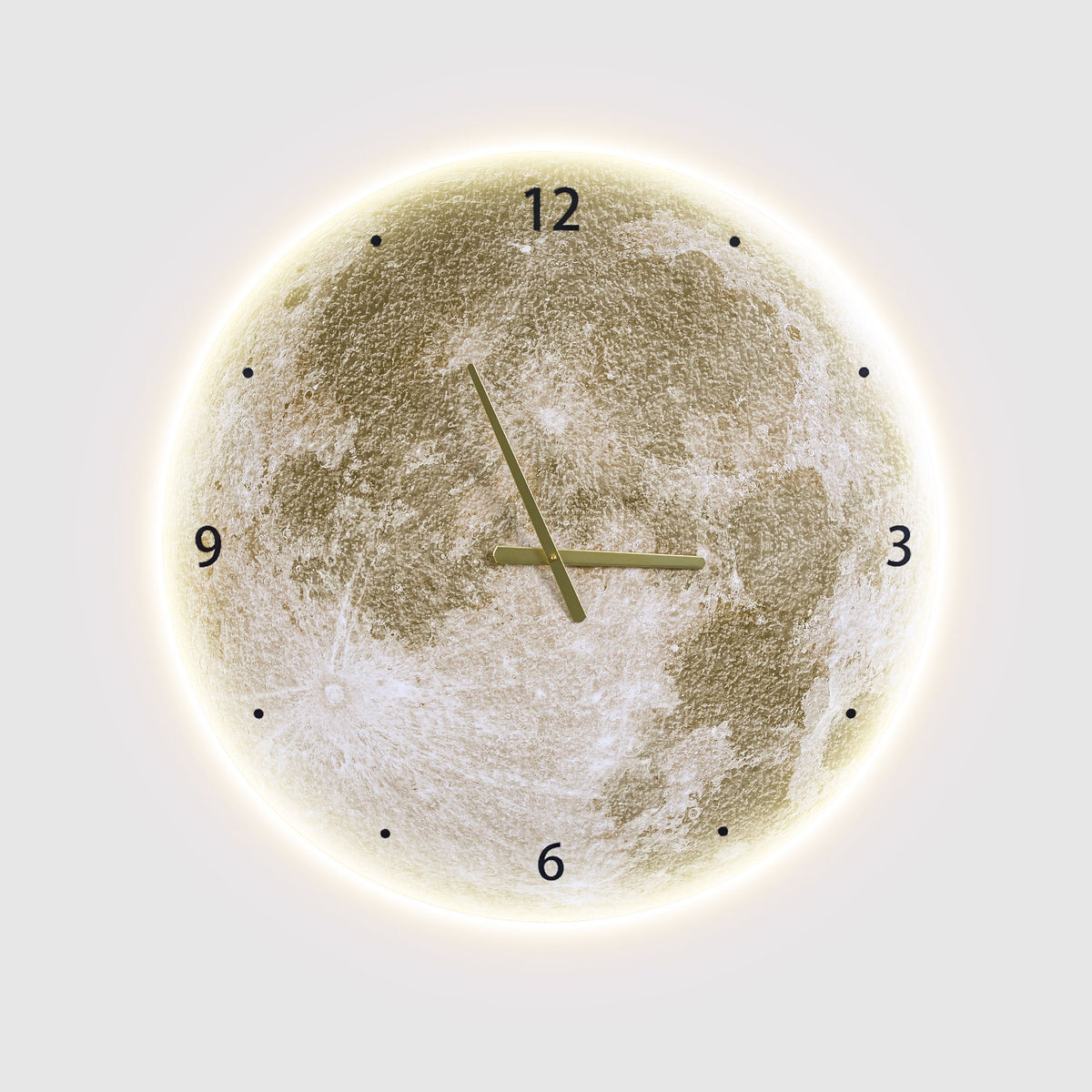 Moon Wall Clock, Moon Ambient night lights, Kids Room Lightings
