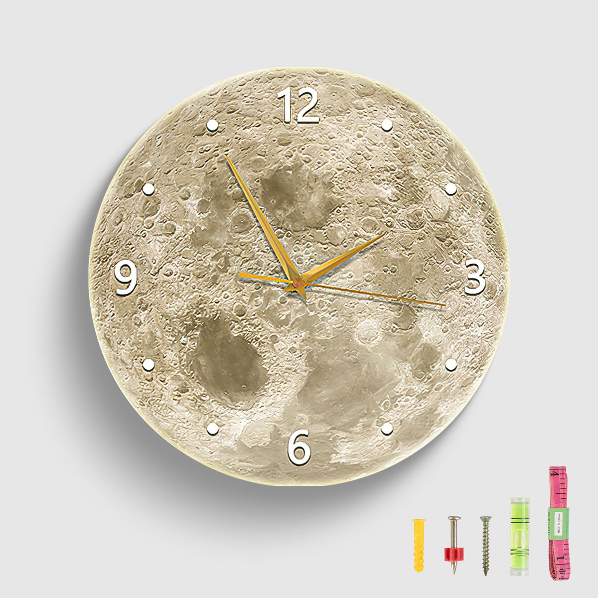 Moon Wall Clock, Moon Ambient night lights, Kids Room Lightings
