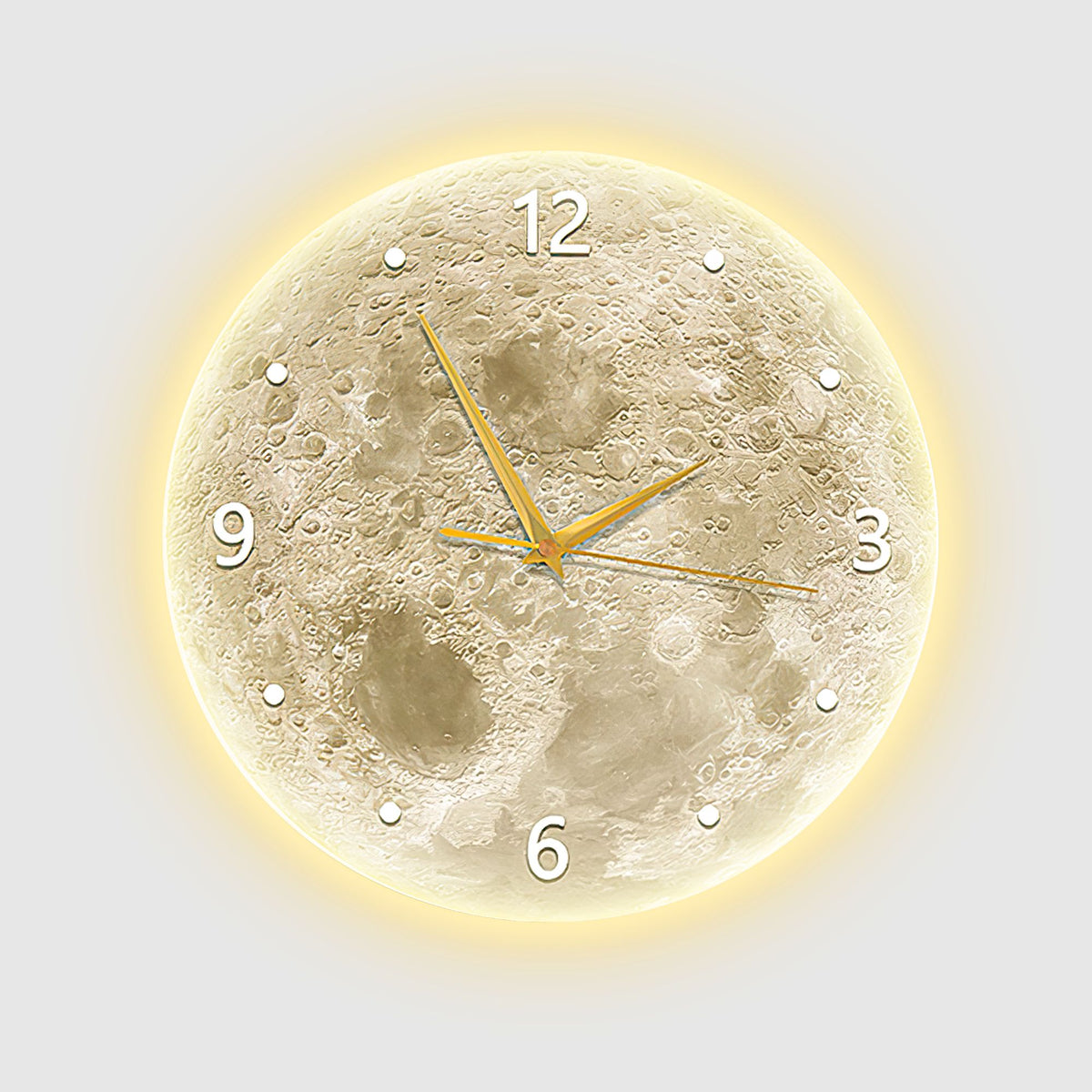 Moon Wall Clock, Moon Ambient night lights, Kids Room Lightings