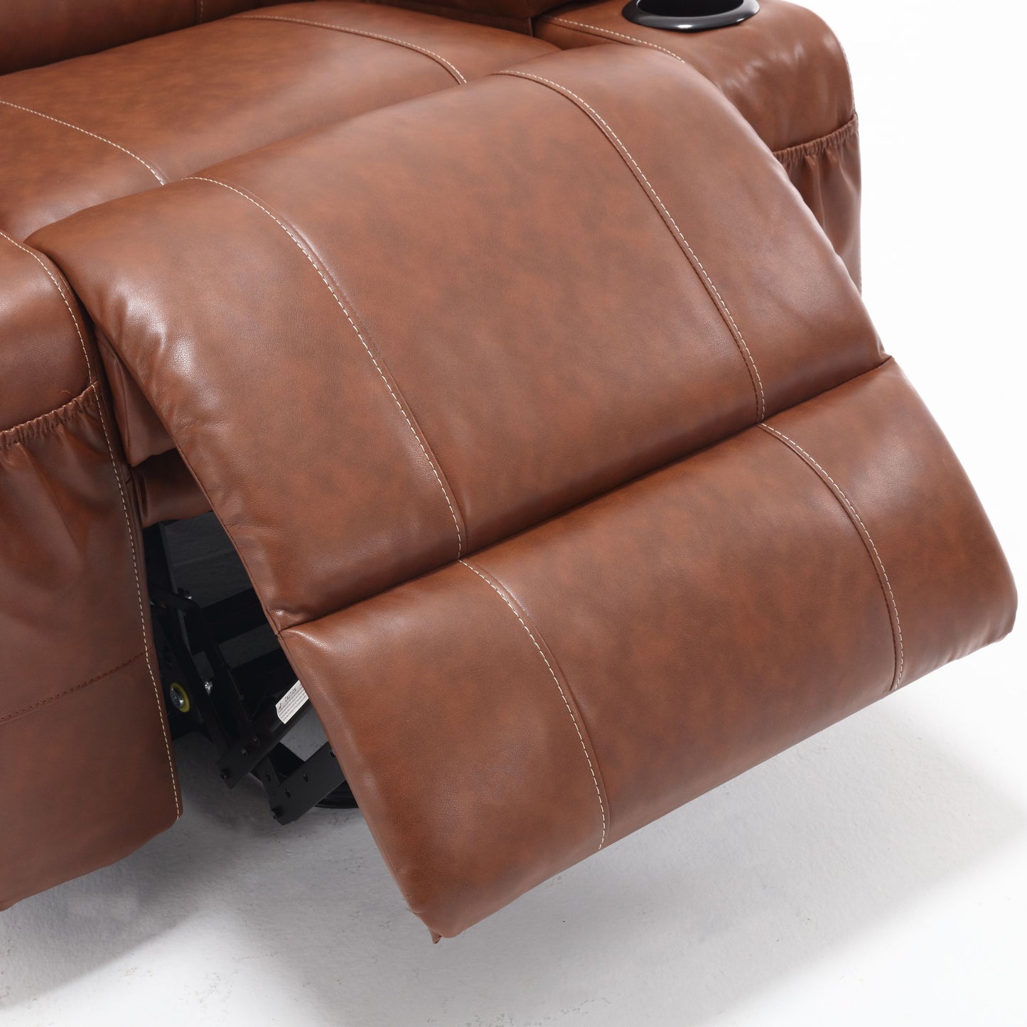 21"seat width,large size Electric Power Lift Recliner Chair Sofa for Elderly, 8 point vibration Massage and lumber heat, Remote Control, Side Pockets and Cup Holders, cozy fabric, overstuffed arm pvc