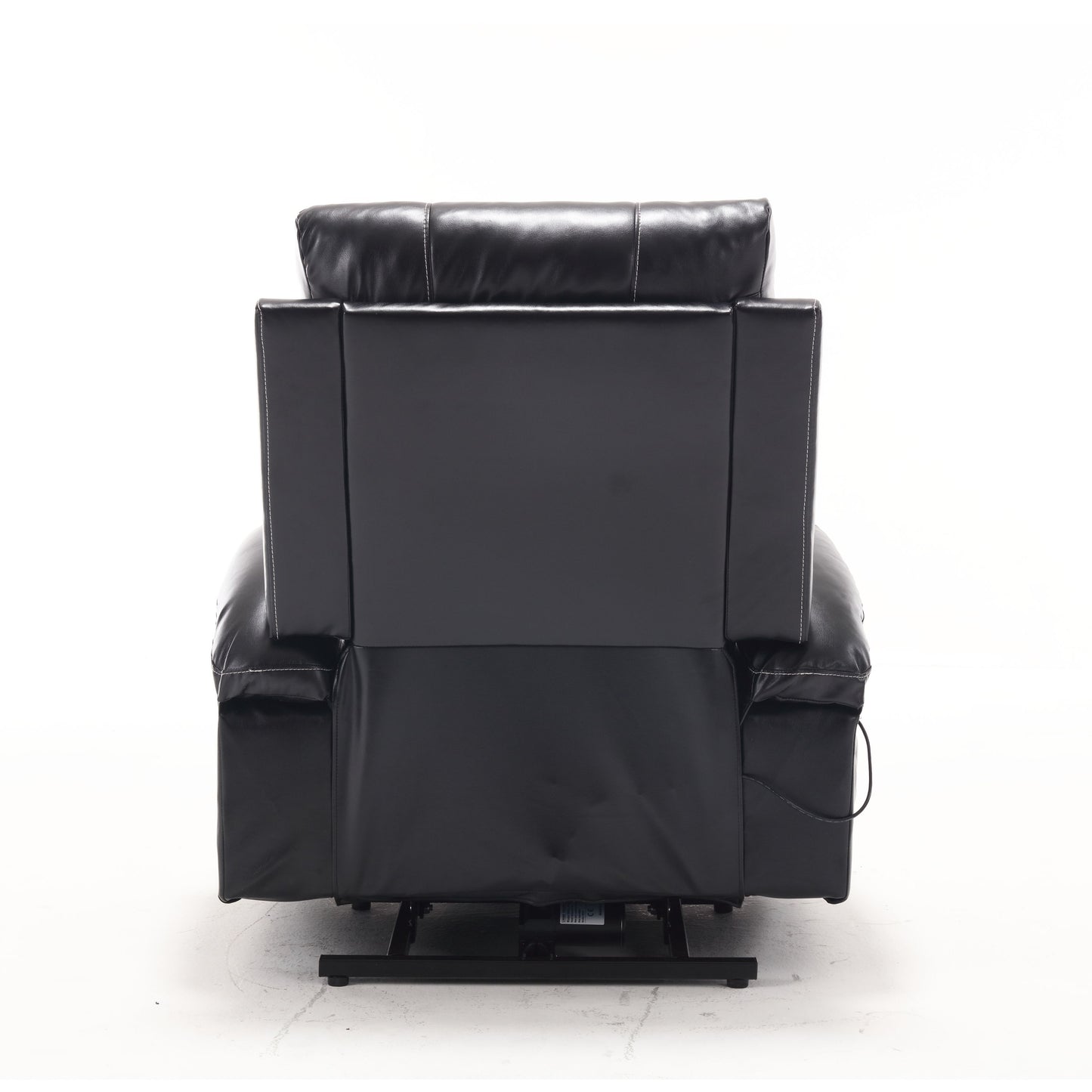 21"seat width,large size Electric Power Lift Recliner Chair Sofa for Elderly, 8 point vibration Massage and lumber heat, Remote Control, Side Pockets and Cup Holders, cozy fabric, overstuffed arm pvc