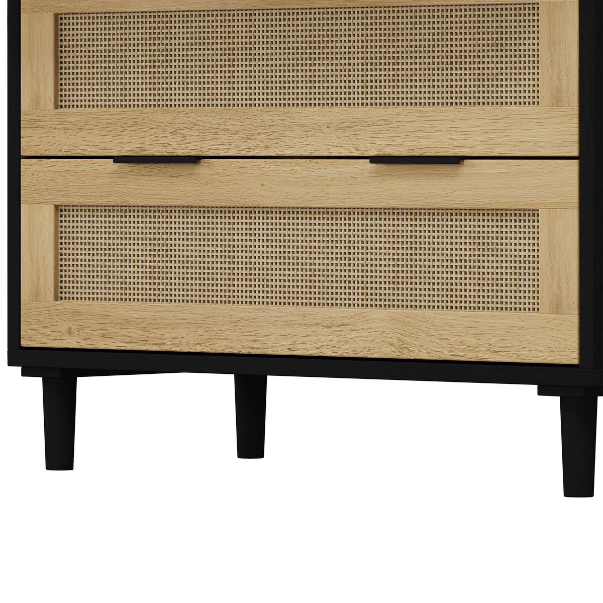 31.50"3-Drawers Rattan Storage Cabinet Rattan Drawer,for Bedroom,Living Room,Dining Room,Hallways