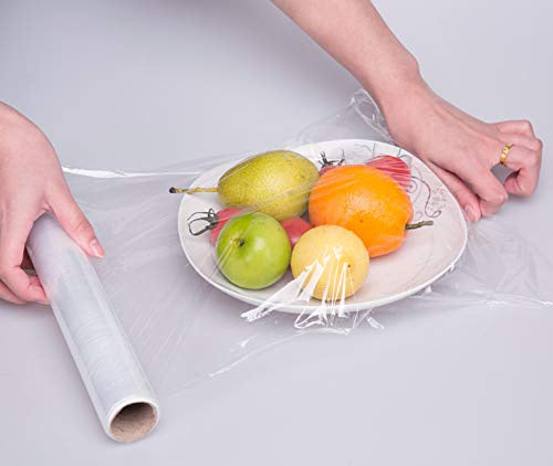 6 Rolls of Food Service Film 18" x 2000' with Cutter Box. PVC Food Wrap Film. Food Service Grade Film for Bakery, Deli, Restaurant, Kitchen. Commercial Grade Film Wrap. Cutter Dispenser.