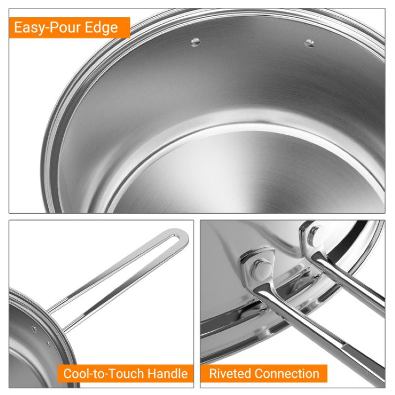 Pots and Pans Set with Handles for Household