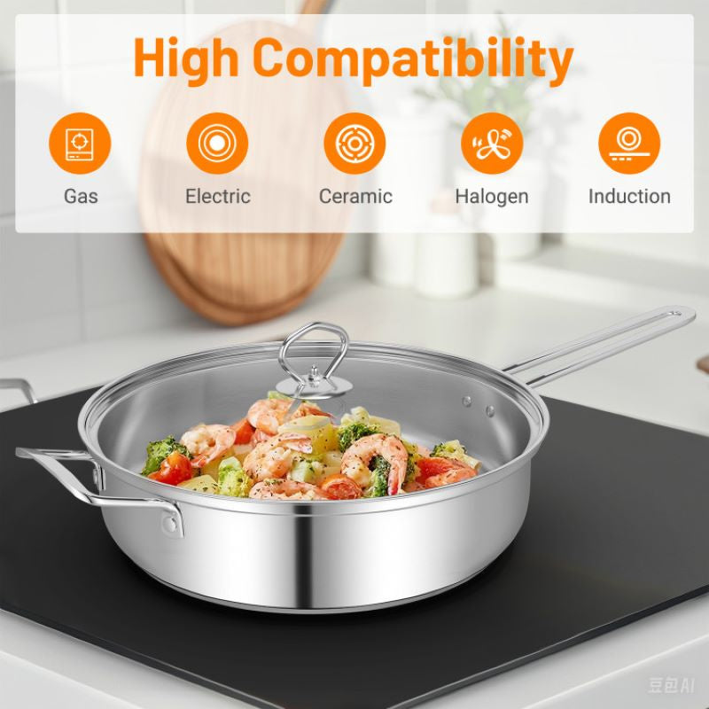 Pots and Pans Set with Handles for Household