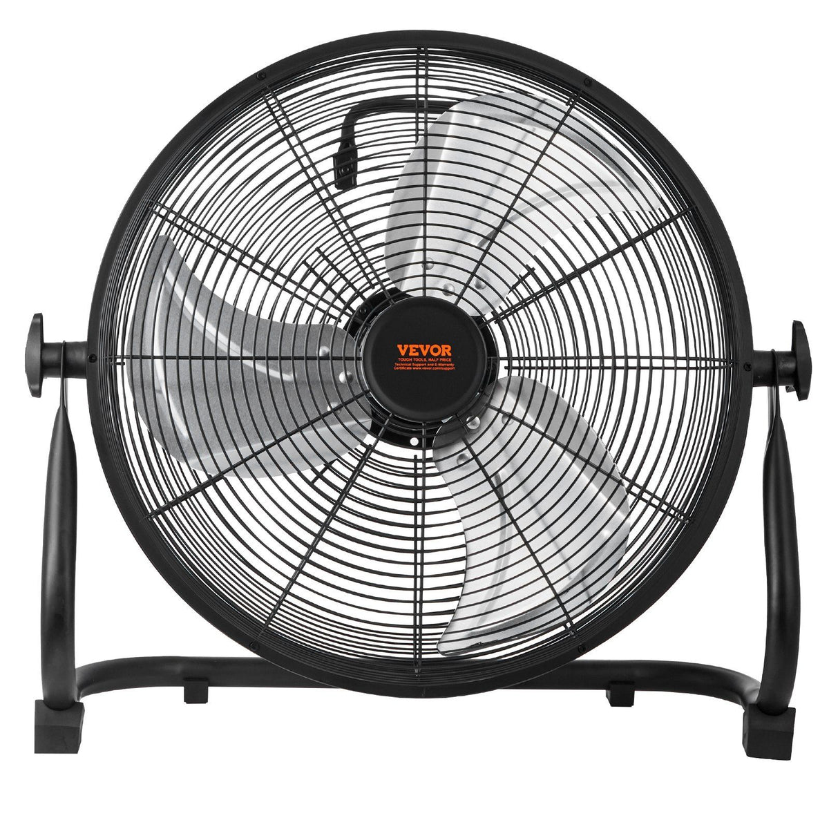 VEVOR Cordless Fan 16 in, Portable Quiet Personal Fan for Home or Office, 360 Degree Manual Pivoting Head, Stepless Speed Regulation High Velocity Cordless Fan, Heavy Duty Metal Industrial Floor Fans