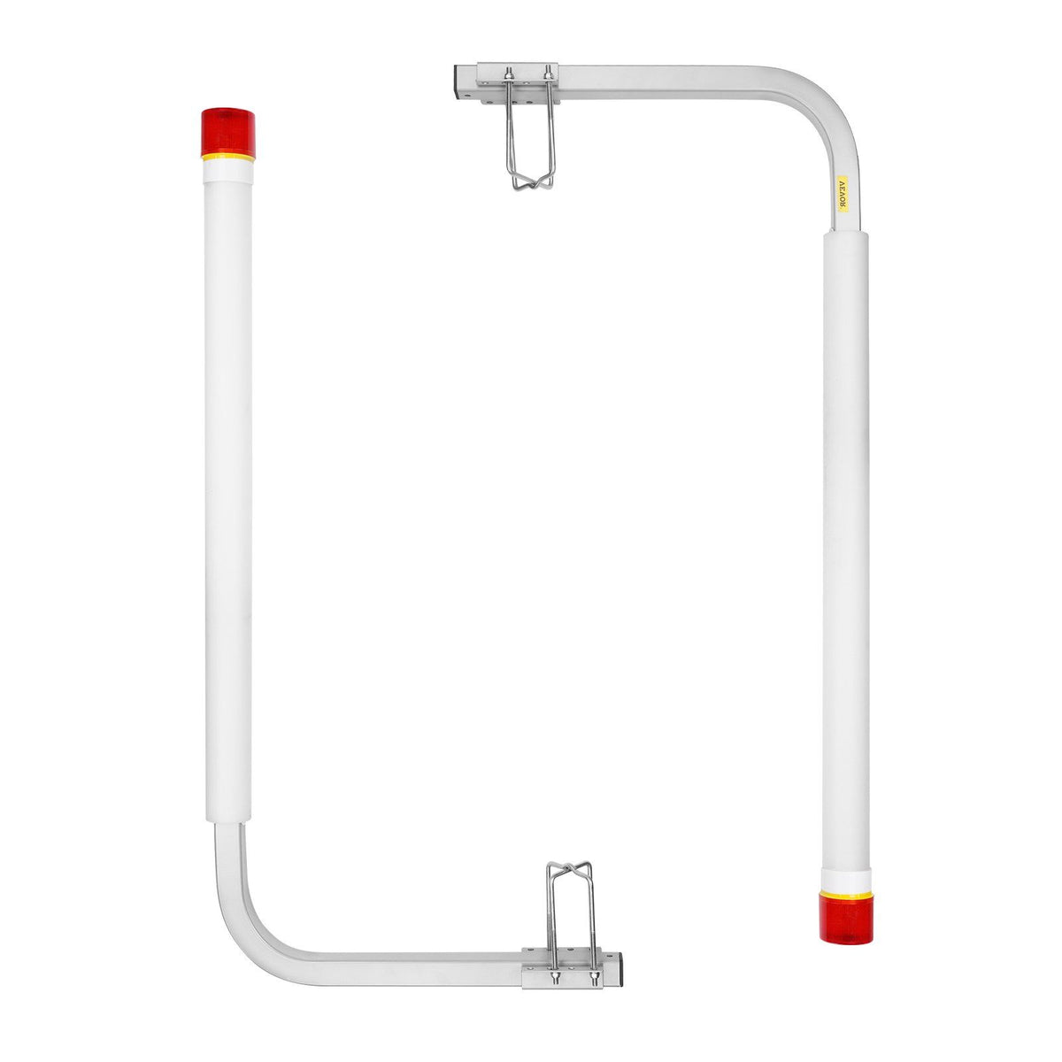VEVOR Marine Trailer Guide Set, 62'' with LED Illumination, Pair of Steel Anti-Rust Guide Poles, Equipped with PVC Sleeves, Ideal for Ski, Fishing, or Sailboat Trailers 2024