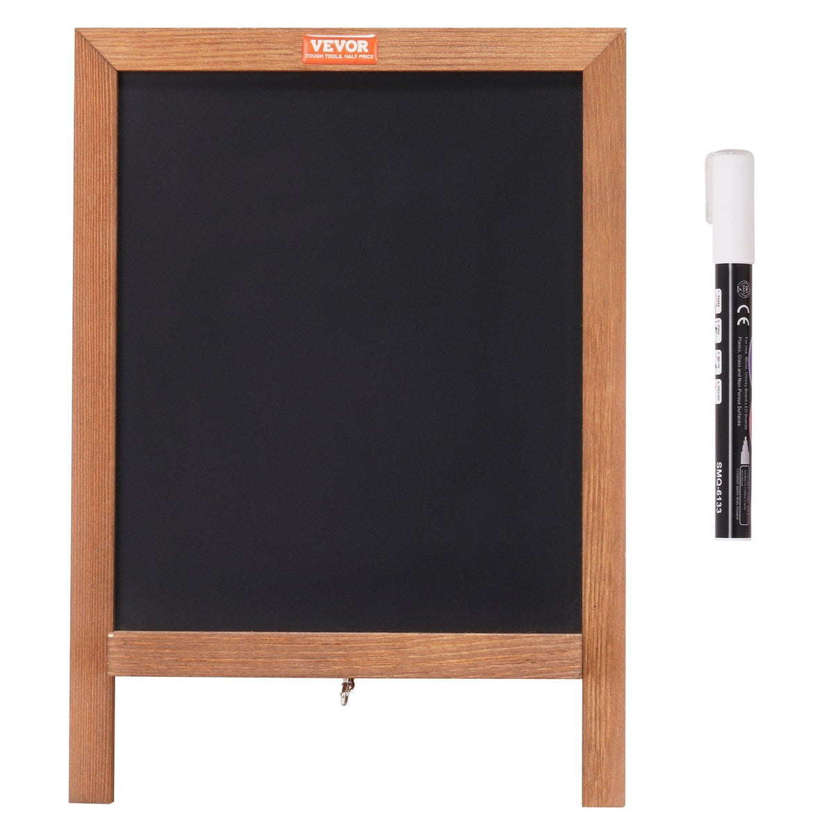 VEVOR Tabletop Chalkboard Sign, Message Signs with Chalks, Freestanding Framed Memo Board, Vintage Wooden Magnetic Chalk Board, Rustic Brown Chalk Boards, 10"x14", For Kitchen, Home Decor, and Wedding