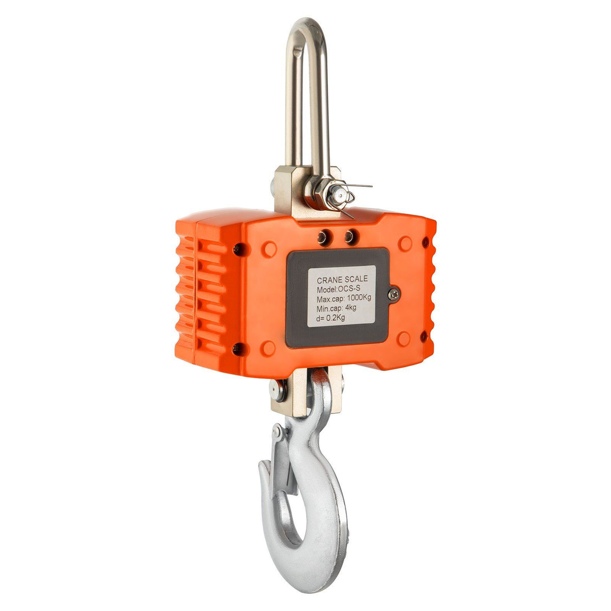 VEVOR Hanging Scale 1000KG (2200LBS) Orange Digital Industrial Heavy Duty Crane Scale with Accurate Reloading Spring Sensor for Hunting Farm or Construction