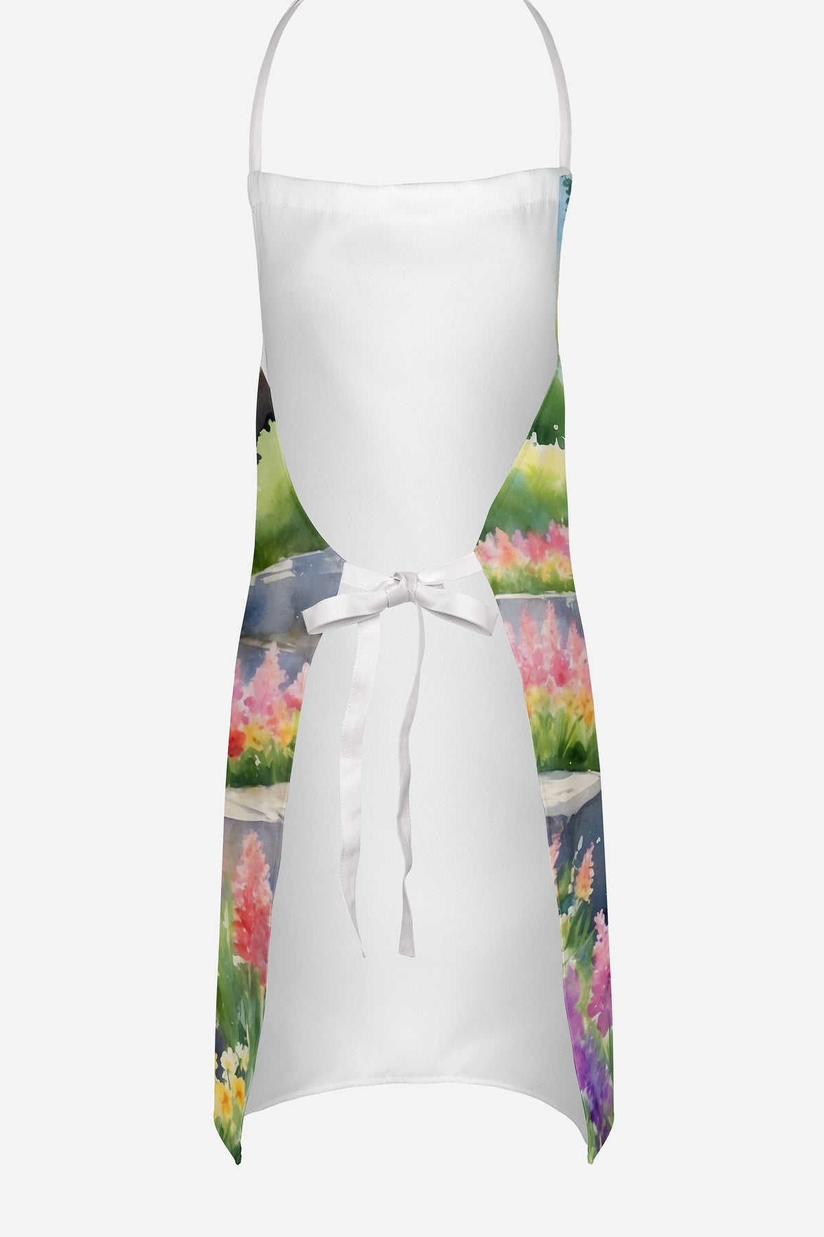 Cairn Terrier Spring Path Apron Cooking Kitchen Server Baking Crafts Gardening for Adult Women Men, Unisex, Large, Multicolor
