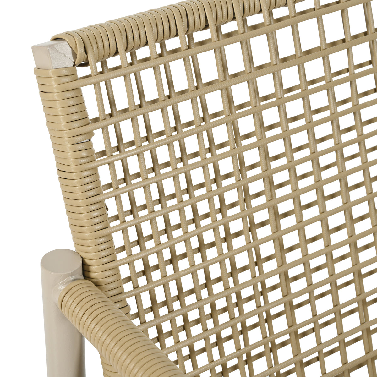 4 Pieces Patio Furniture Set, PE Rattan Wicker 4 Pcs Outdoor Sofa Set w/Washable Cushion and Tempered Glass Tabletop, Conversation Furniture for Garden Poolside Balcony