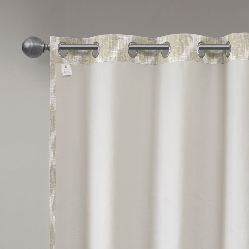 Printed Ikat Blackout Curtain Panel(Only 1 Pc Panel)