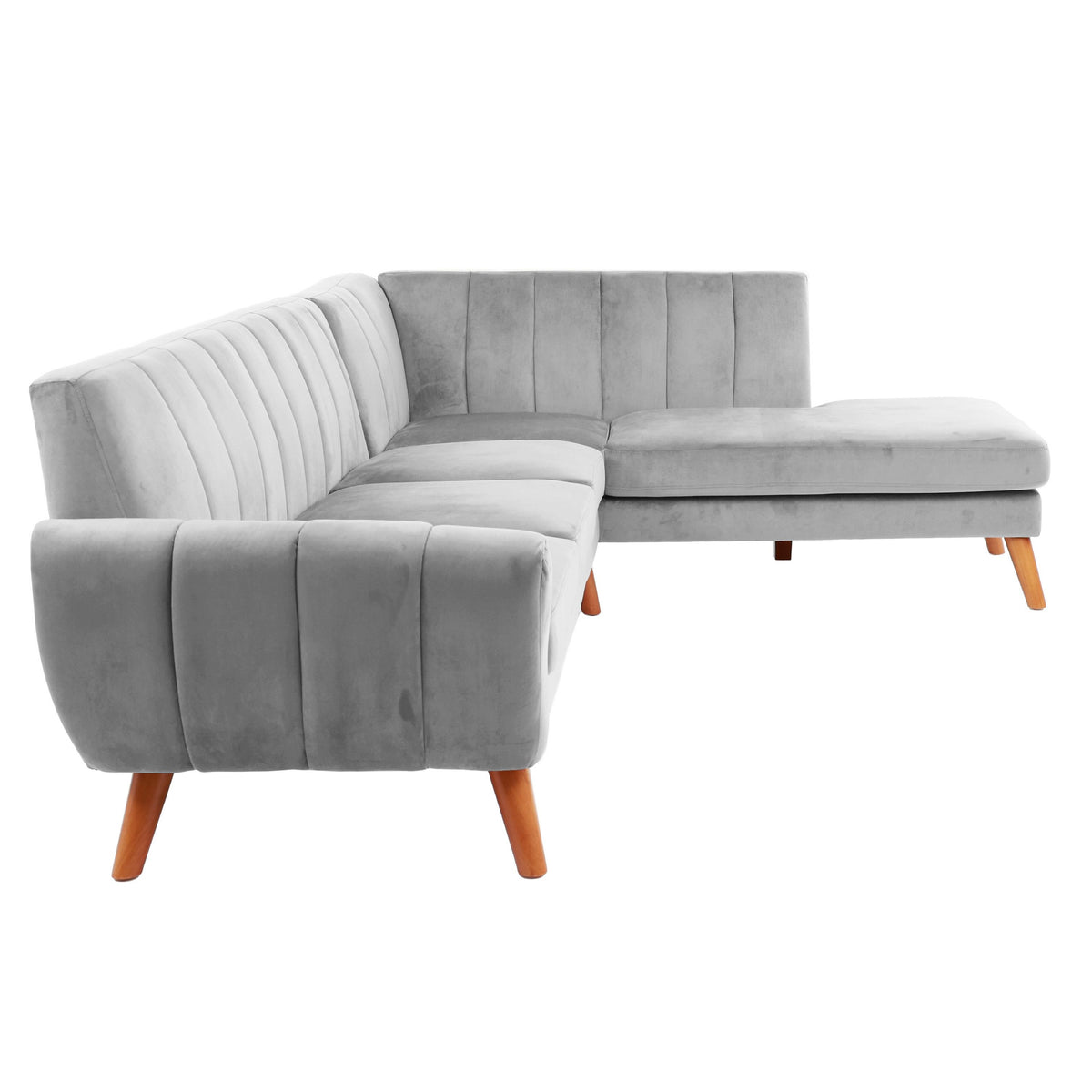SECTIONAL - 2PC in Black Faux Leather