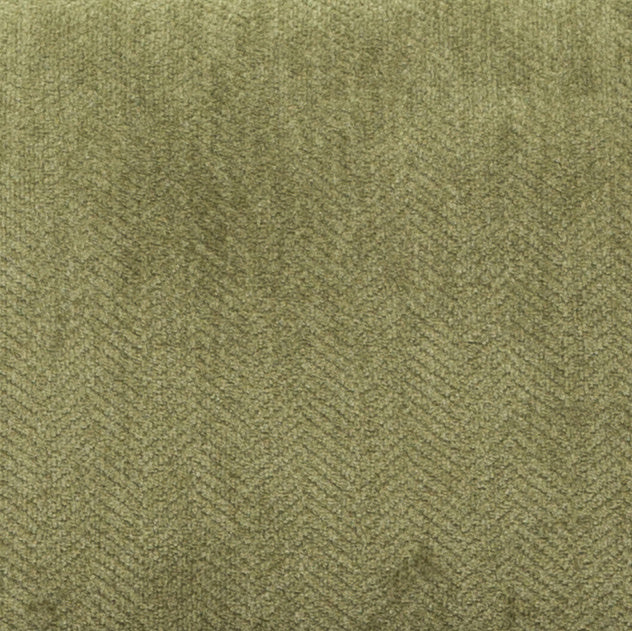 Pisano Contemporary Chenille Fabric Armless Accent Chair with Pillow, Green