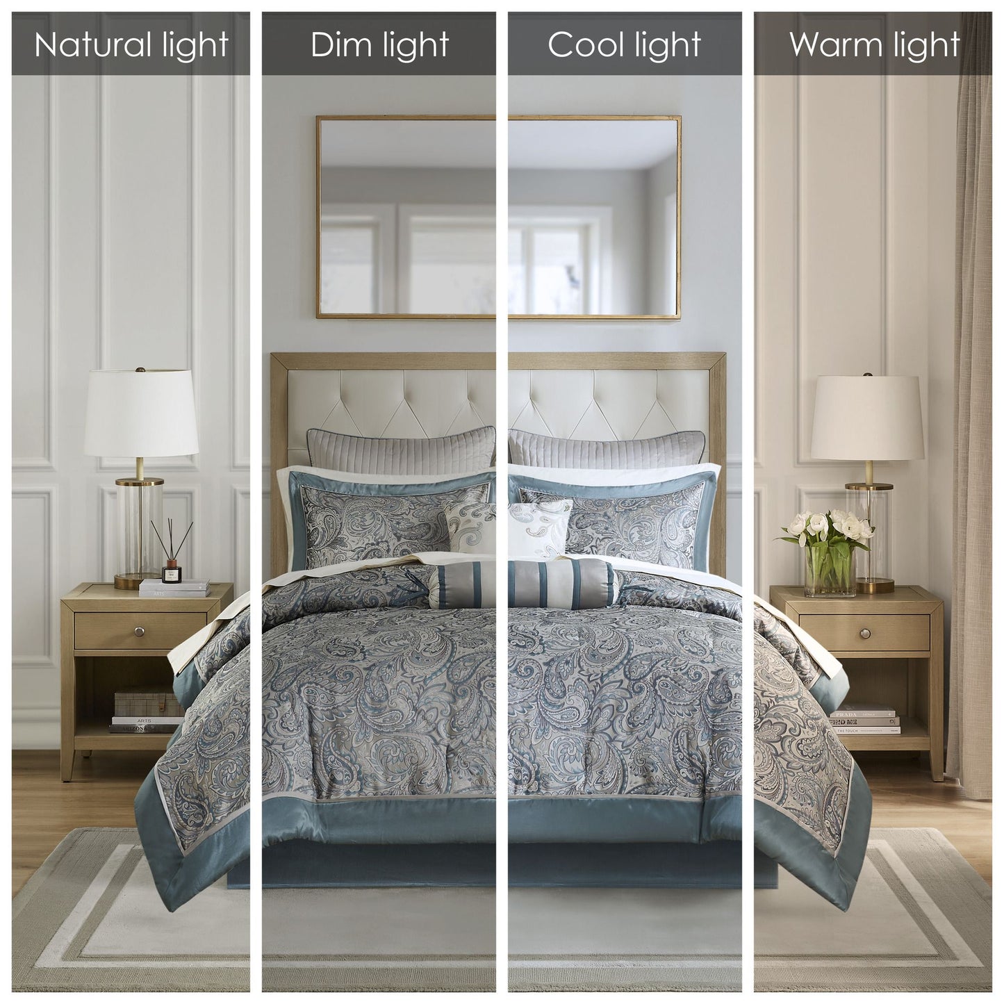 12 Piece Comforter Set with Cotton Bed Sheets