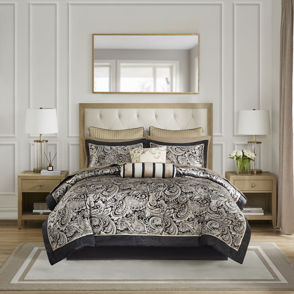 12 Piece Comforter Set with Cotton Bed Sheets