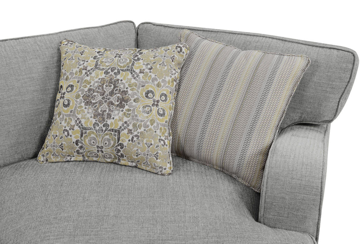 Wallace & Bay Berza Gray Left Side Facing Chaise Sectional