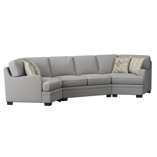 Wallace & Bay Berza Gray Cuddler Sectional
