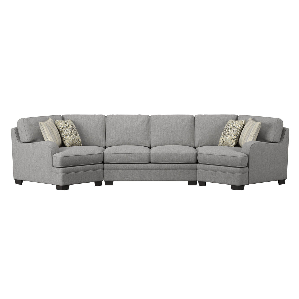 Wallace & Bay Berza Gray Cuddler Sectional
