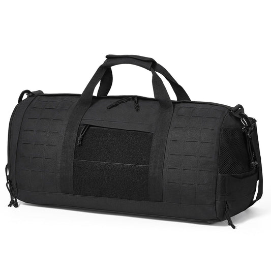 Tactical Duffle Bag 45L Gym Bag Duffle Molle Design & Shoe Compartment, Travel Weekender Bag for Men Women Workout Bag for Military, Sports, Overnight, Basketball, Tactical, Waterproof &Tear Resistant