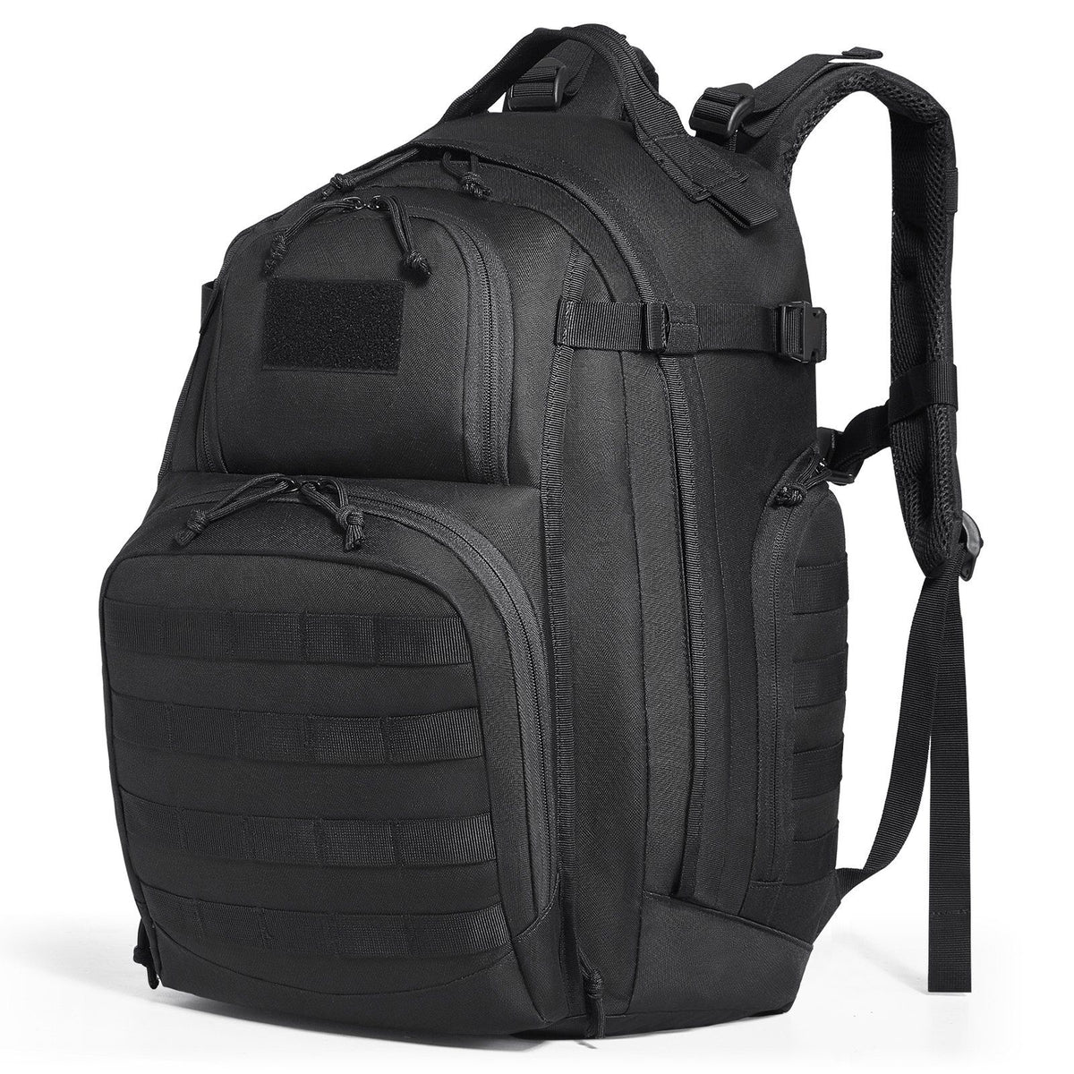 Vevor Tactical Backpack 40L Military Backpack with Molle Mode & Sponge Pad Army Assault Pack Bug Out Bag Camping Trekking Outdoor Rucksack Daily EDC Backpack, Black