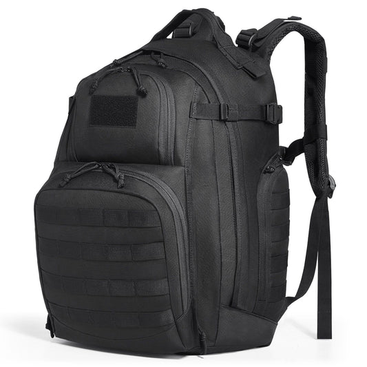 Vevor Tactical Backpack 40L Military Backpack with Molle Mode & Sponge Pad Army Assault Pack Bug Out Bag Camping Trekking Outdoor Rucksack Daily EDC Backpack, Black