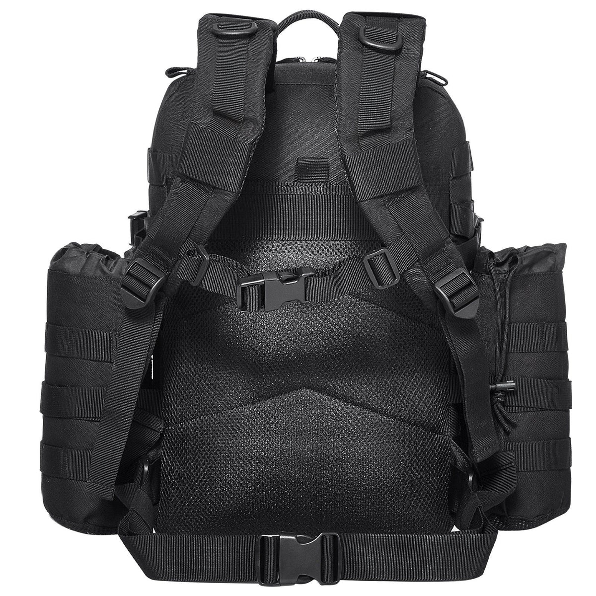 Tactical Backpack 25L Military Backpack with Molle Mode & 3 Compartments, Military Tactical Backpack For Men Molle Daypack 3 Day Bug Out Bag Hiking Rucksack With Bottle Holder