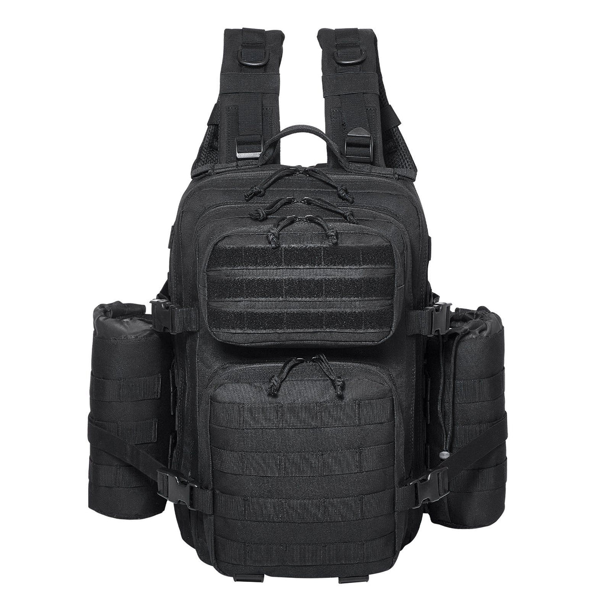 Tactical Backpack 25L Military Backpack with Molle Mode & 3 Compartments, Military Tactical Backpack For Men Molle Daypack 3 Day Bug Out Bag Hiking Rucksack With Bottle Holder