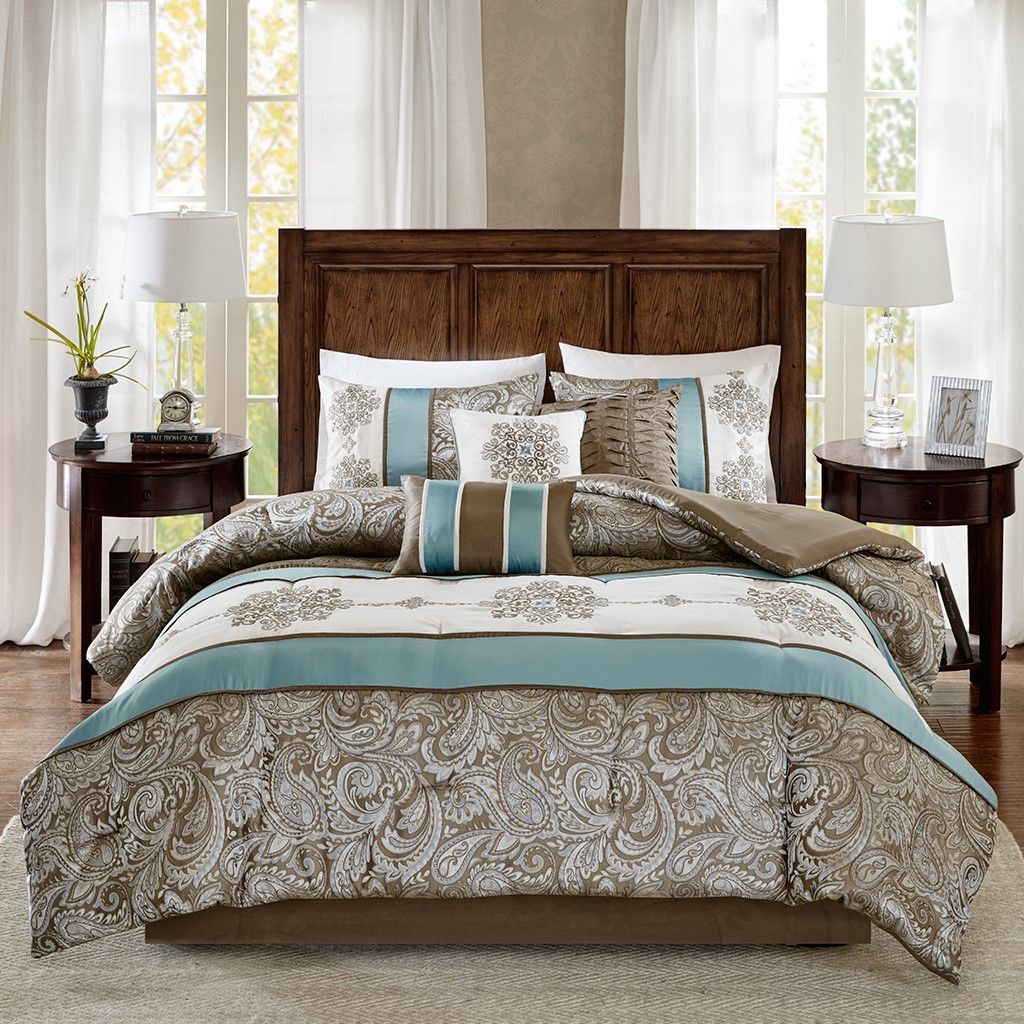 Jacquard 7 Piece Comforter Set