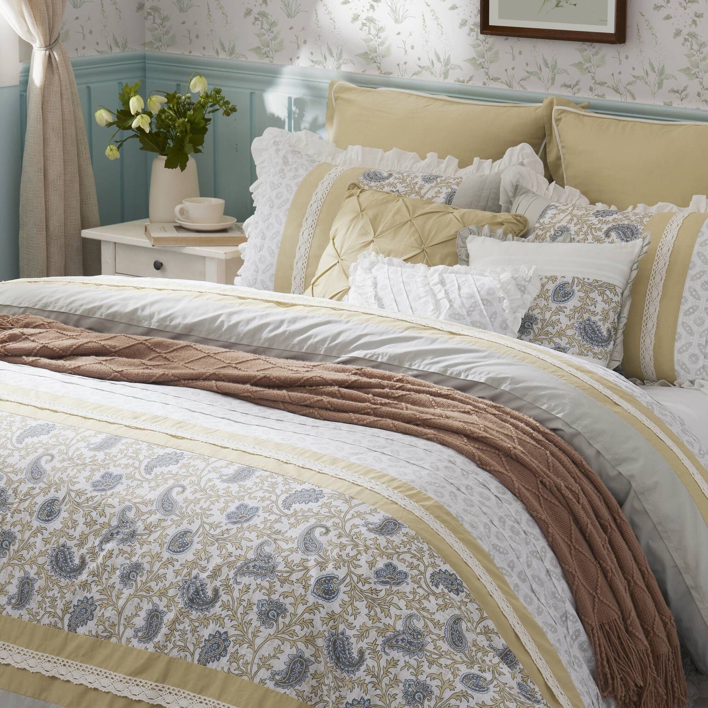 9 Piece Cotton Percale Comforter Set