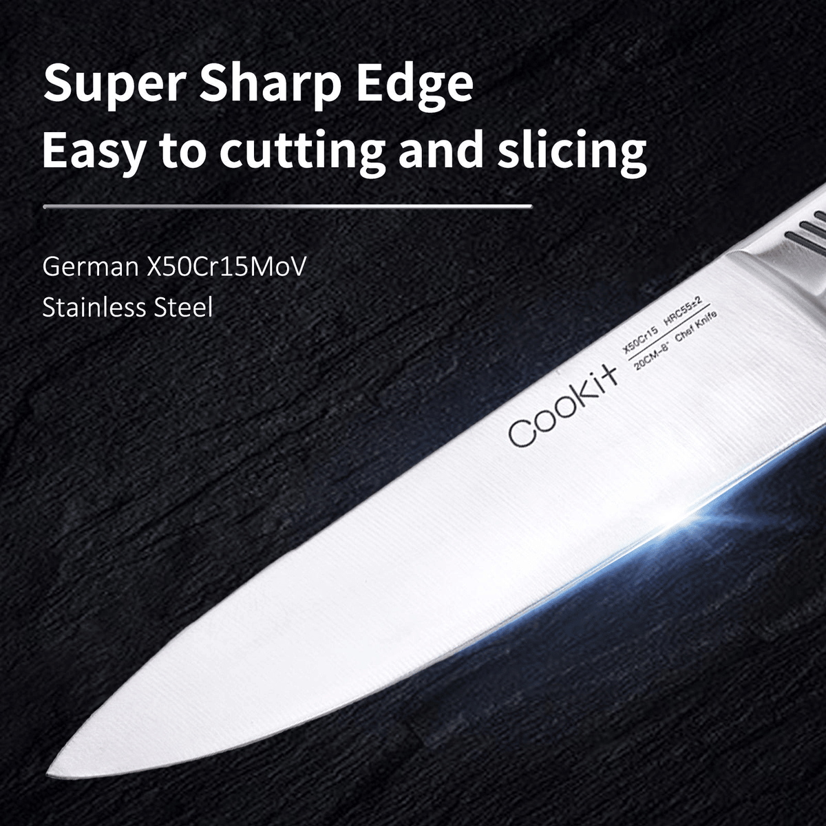 Kitchen Knife Set; 15 Piece Knife Sets with Block; Chef Knives with Non-Slip German Stainless Steel Hollow Handle Cutlery Set with Multifunctional Scissors Knife Sharpener Amazon Platform Banned