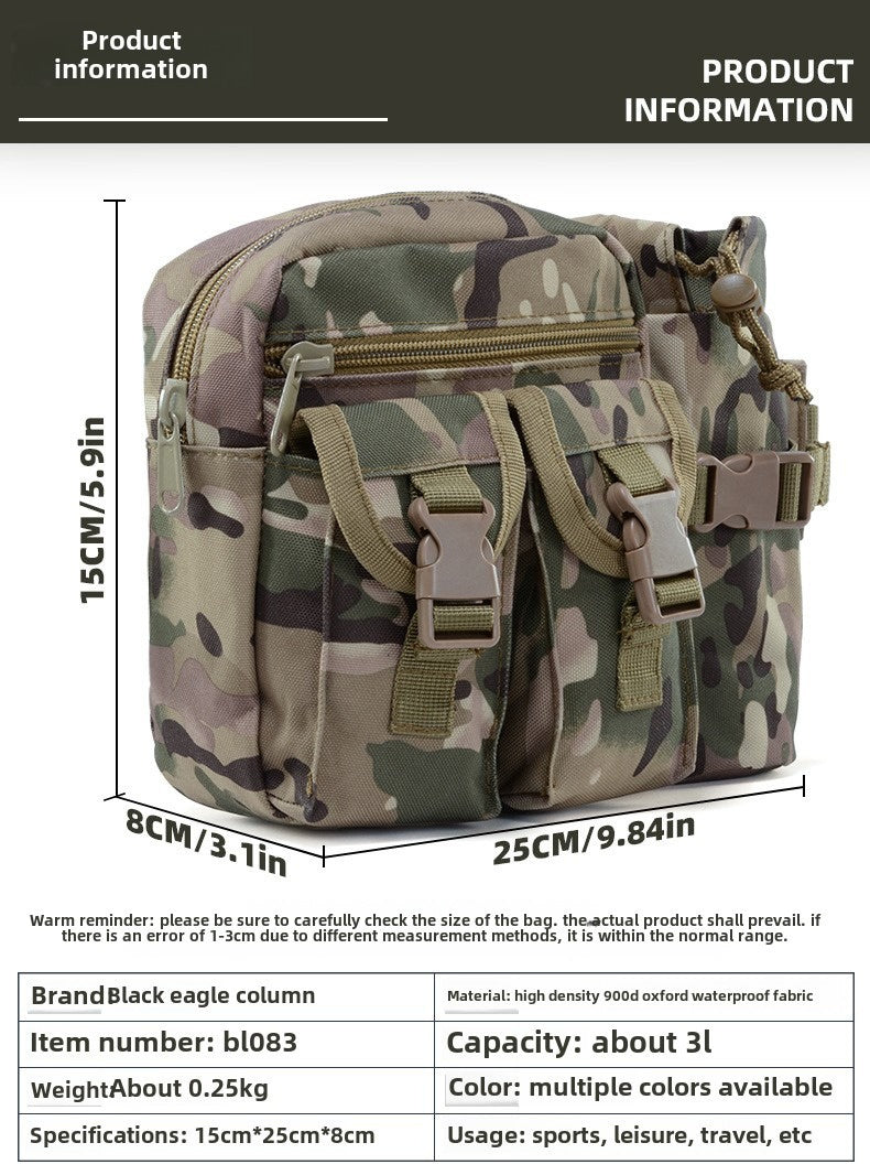 Camouflage Fishing Multifunctional, Lua Water Bottle Bag, Worker Waist Pack, Sports Outdoor Tactical Men's Waist Packs