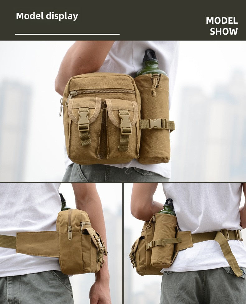 Camouflage Fishing Multifunctional, Lua Water Bottle Bag, Worker Waist Pack, Sports Outdoor Tactical Men's Waist Packs