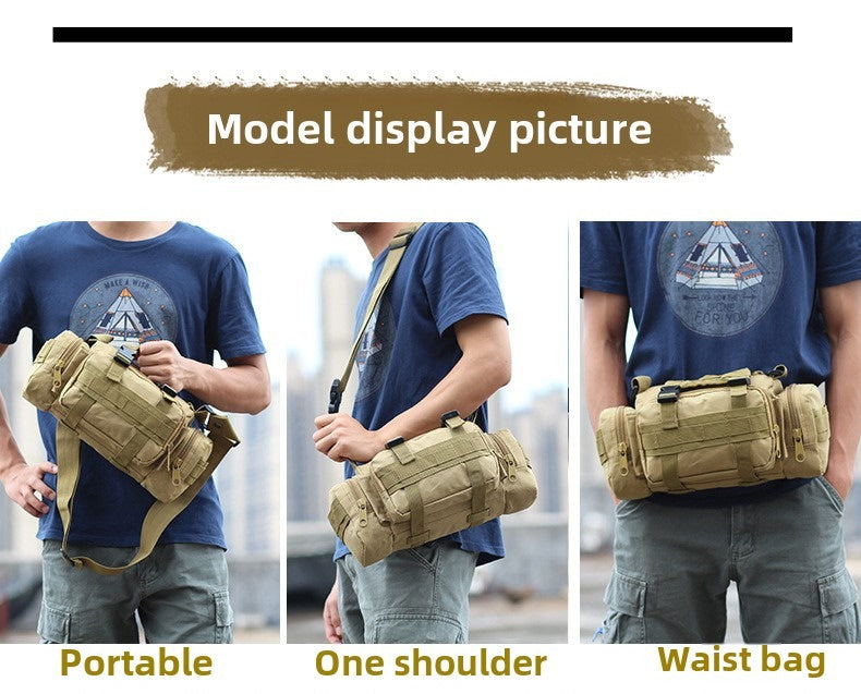 Men's Shoulder Photography Camera Bag Multifunctional Crossbody Tactical Outdoor Waterproof Sports Waist Bag