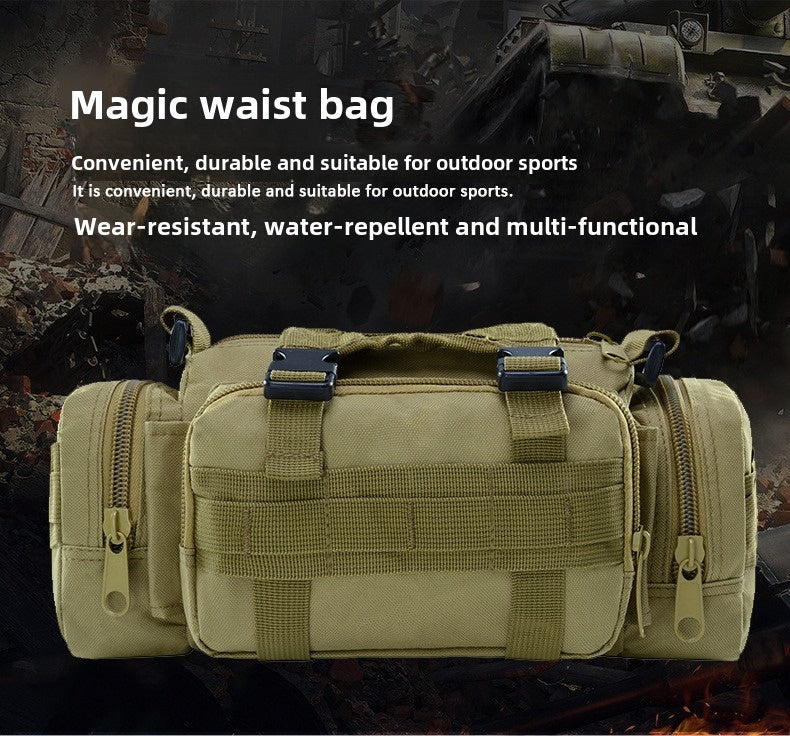 Men's Shoulder Photography Camera Bag Multifunctional Crossbody Tactical Outdoor Waterproof Sports Waist Bag