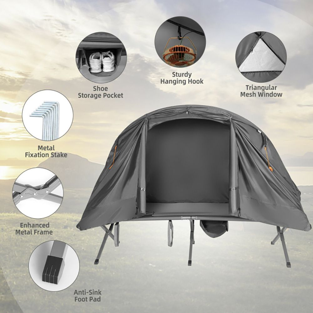 2-Person Outdoor Camping Tent with External Cover