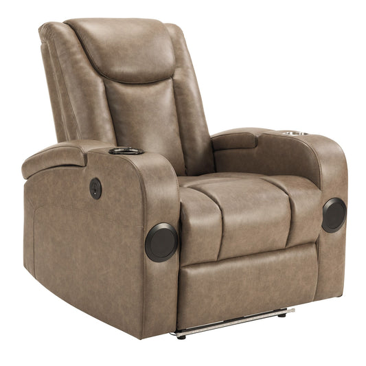 Recliner Sofa with Power Recline, Adjustable Split Back, USB Charging, Bluetooth Speakers & LED LightingRecliner Sofa with Power Recline, Adjustable Split Back, USB Charging, Bluetooth Speakers & LED