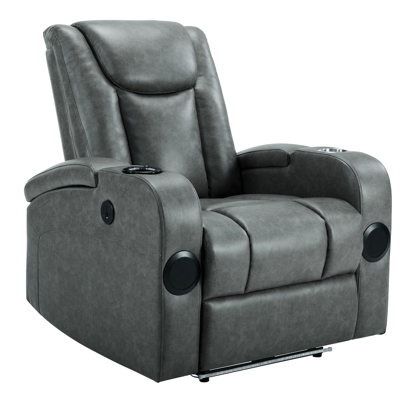 Recliner Sofa with Power Recline, Adjustable Split Back, USB Charging, Bluetooth Speakers & LED LightingRecliner Sofa with Power Recline, Adjustable Split Back, USB Charging, Bluetooth Speakers & LED