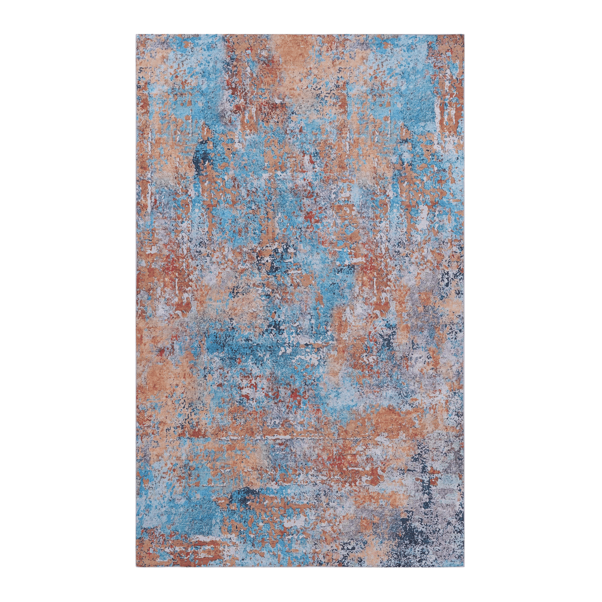 LOOM & LUXE 5x8 Area Rug for Living Room, Machine Washable AreaRug, Low-Pile, Non-Slip, Non-Shedding, Foldable, Kid & Pet Friendly - Area Rugs for living room, bedroom, kitchen (Multi, 5'x8')
