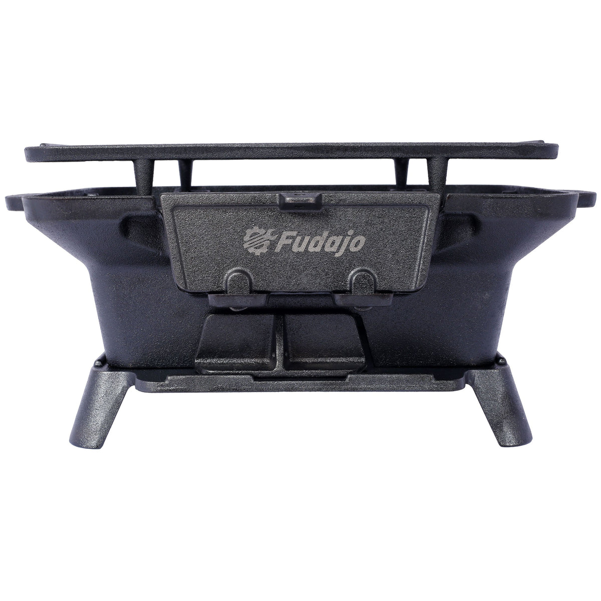Oval Cast Iron Grill Outdoor, Portable Charcoal Grill and Tabletop Cast Iron Skillet - 100% Cast Iron, Enameled, Durable, Small Charcoal Grill, Camping Stove, Hibachi Grill